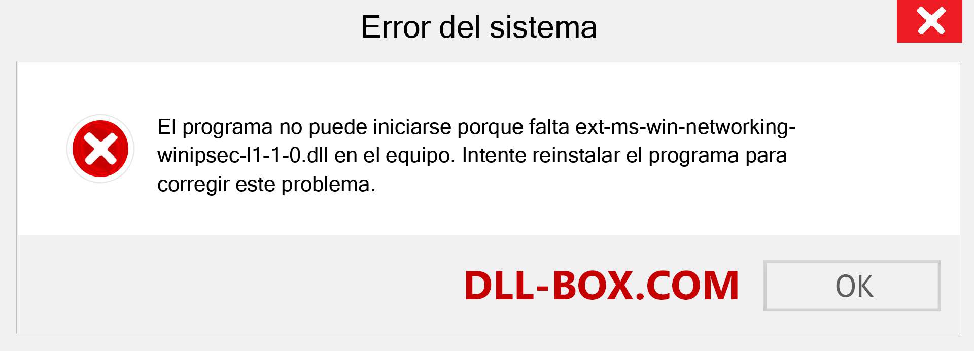 ¿Falta el archivo ext-ms-win-networking-winipsec-l1-1-0.dll ?. Descargar para Windows 7, 8, 10 - Corregir ext-ms-win-networking-winipsec-l1-1-0 dll Missing Error en Windows, fotos, imágenes